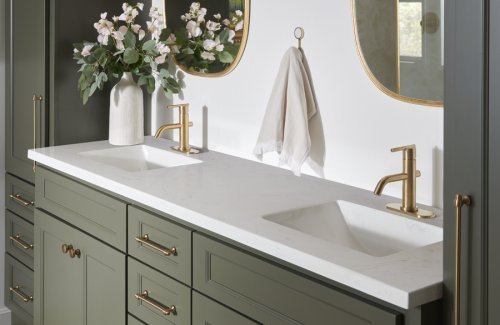 Semi-custom vanity detail