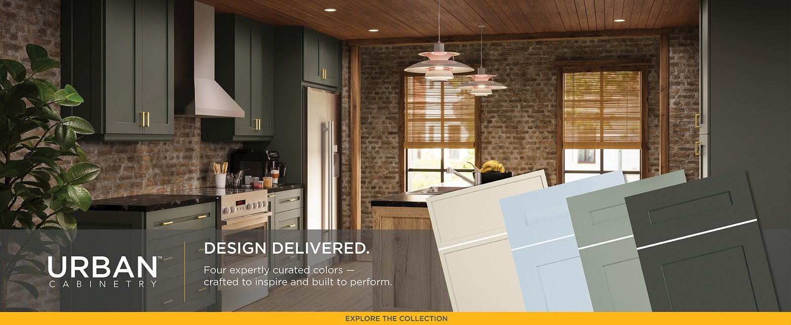 A kitchen built from a cabinet plan
