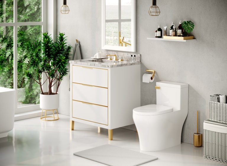 Bathroom with Icera fixtures
