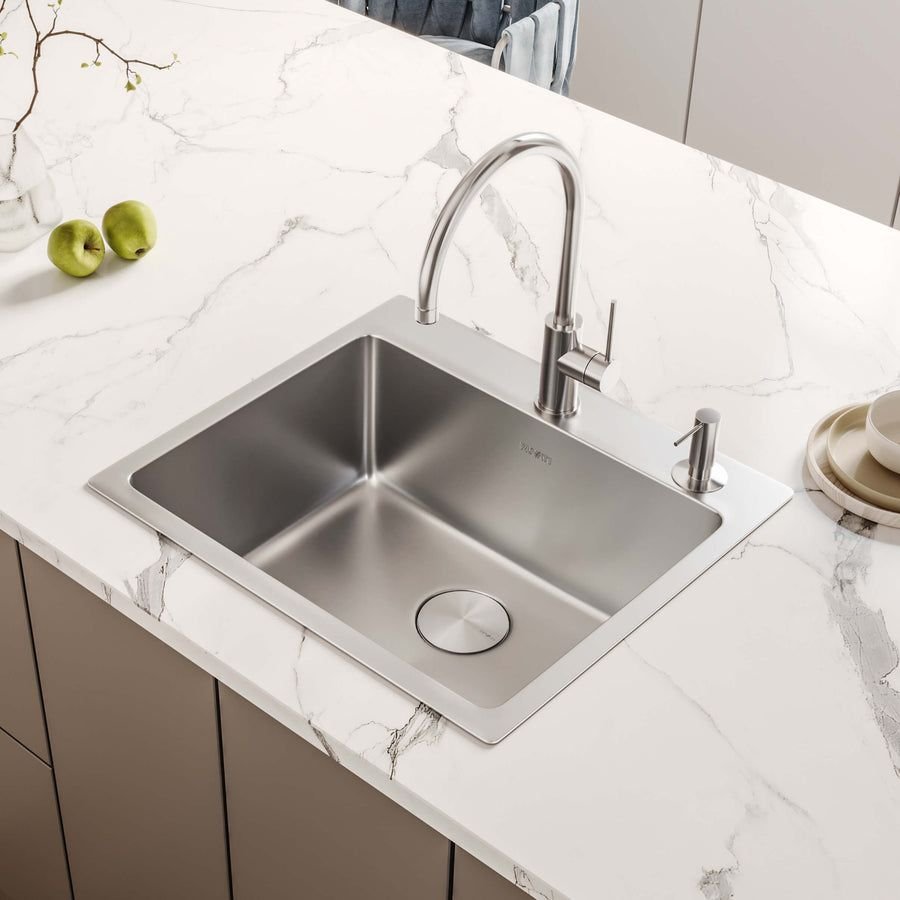 Kitchen idea with the Ruvati 21-inch Drop-in Topmount Bar Prep Kitchen Sink 16 Gauge Stainle, Ruvati