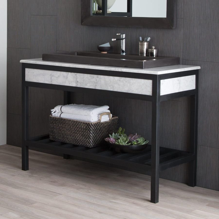 Bathroom idea with the Trough 3619 in Charcoal, Native Trails