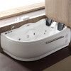 Bathroom idea with the EAGO AM124ETL-L 6 ft Left Corner Acrylic White Whirlpool Bathtub for T, EAGO