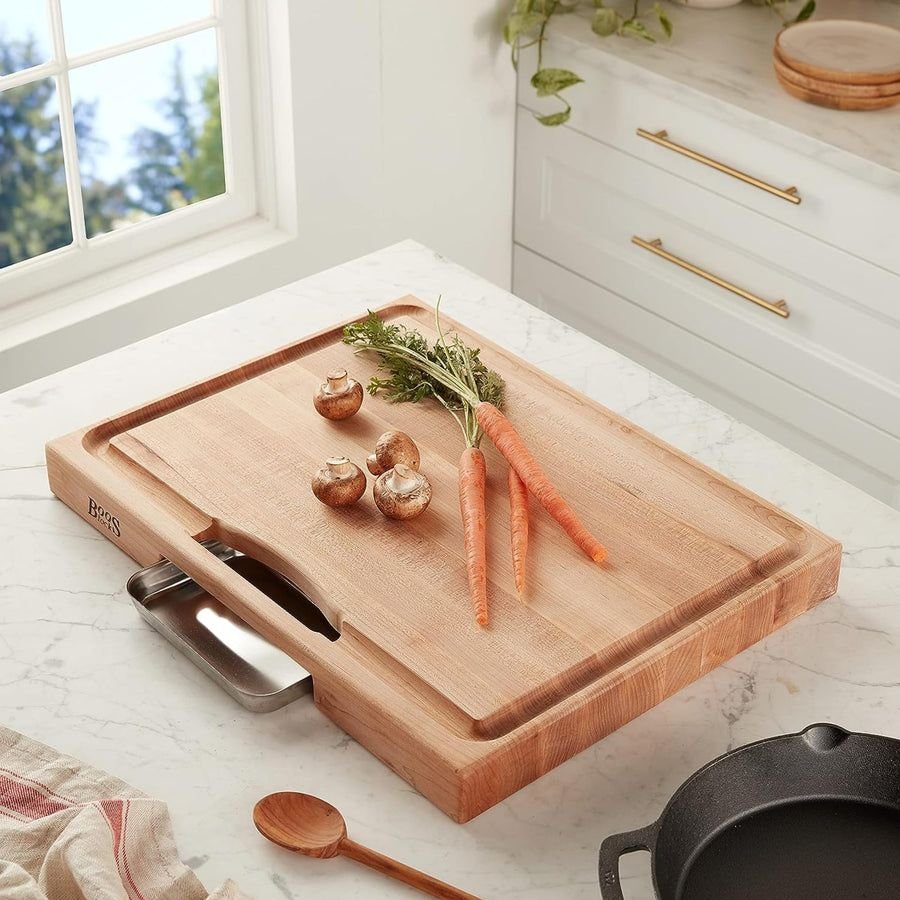 Kitchen idea with the John Boos PM2418225-P Newton Prep Master Large Maple Wood Cutting Boar, John Boos