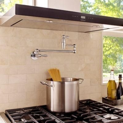 Kitchen idea with the Port Haven 2-Handle Pot Filler Faucet in Polished Chrome, Pfister