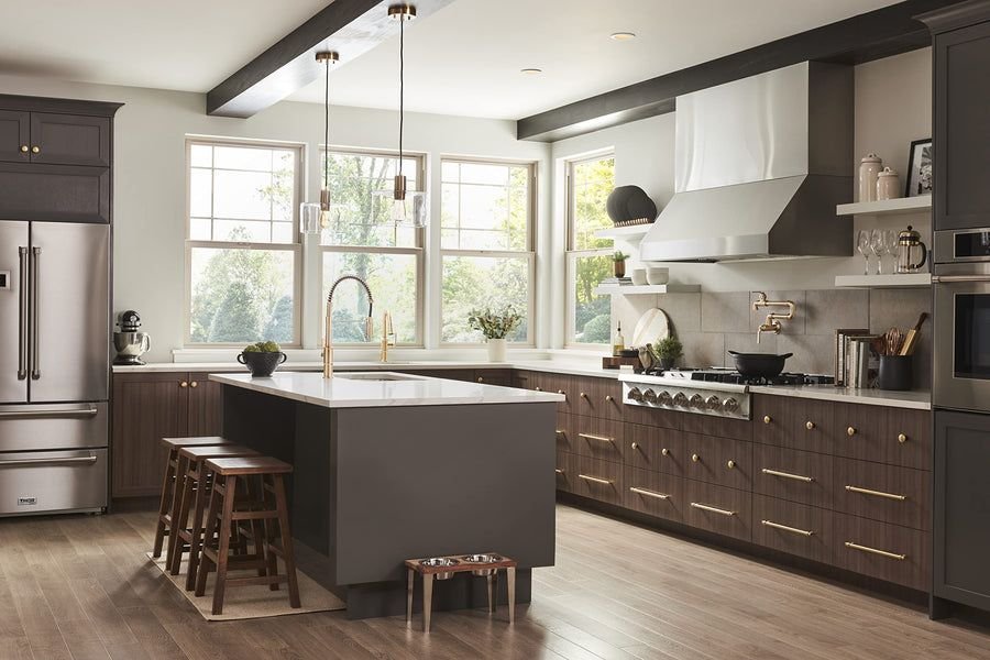 Kitchen idea with the Kinzie® Wall Mount Pot Filler, Gerber