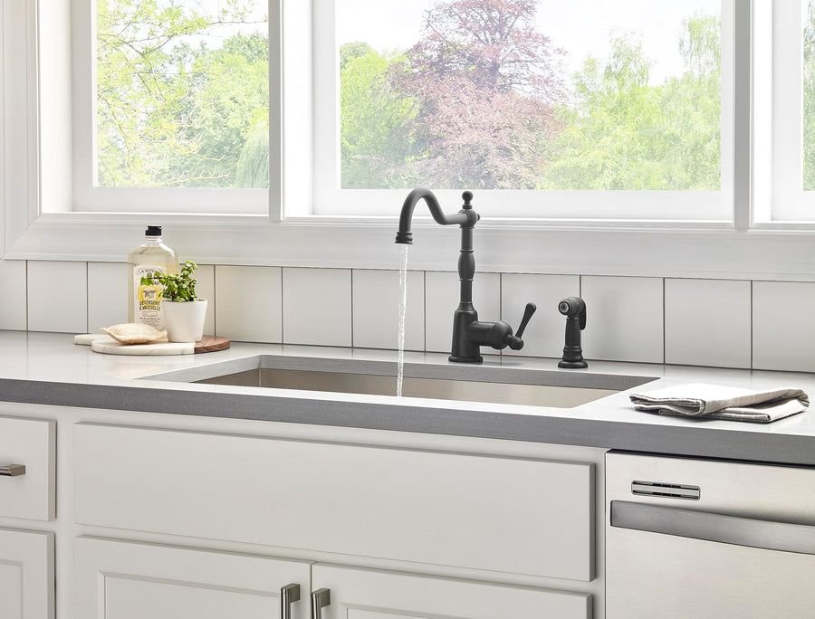 Kitchen idea with the Opulence® Single Handle Kitchen Faucet with Sidespray, Gerber