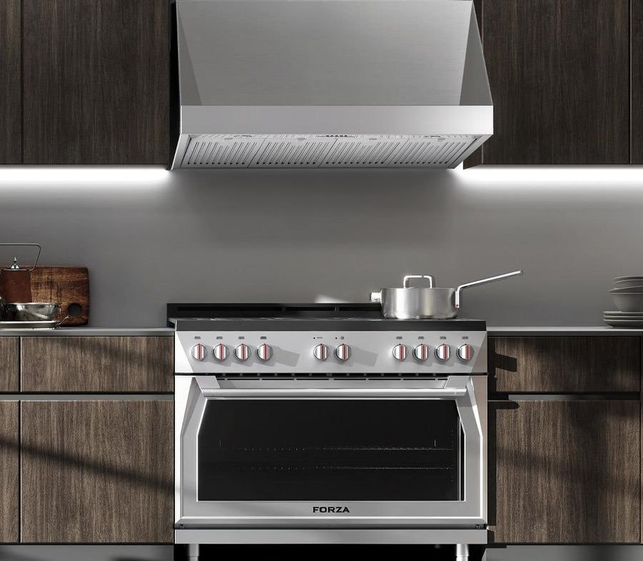 Kitchen idea with the Forza 48-Inch Professional Range Hood, Forza
