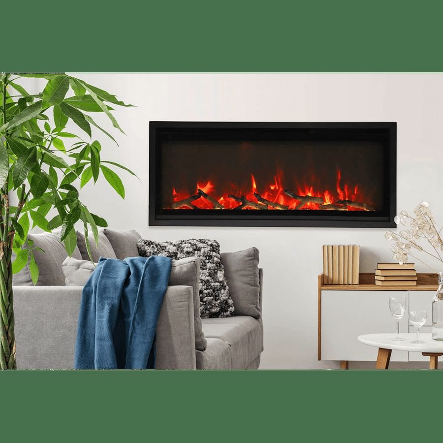 Living room idea with the Amantii SYM-SLIM-42 Symmetry Xtraslim Smart Electric -42" WiFi Enabled, Amantii