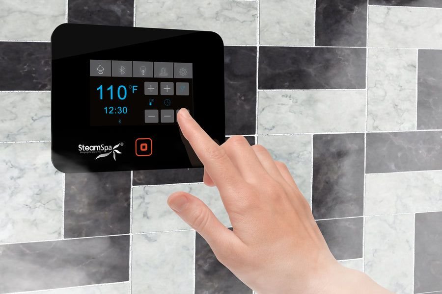 Bathroom idea with the Steam Shower Generator Kit System, SteamSpa