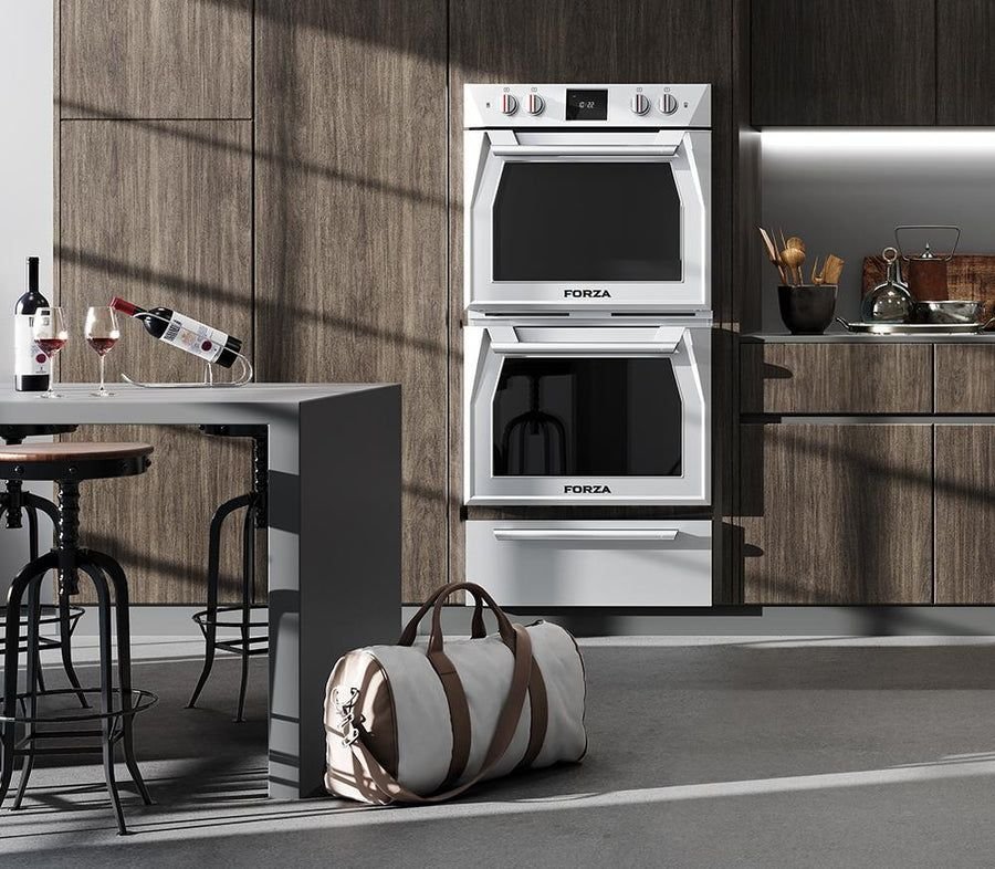 Kitchen idea with the Forza 30-Inch Double Dual Convection Electric Wall Oven (FODP30S), Forza