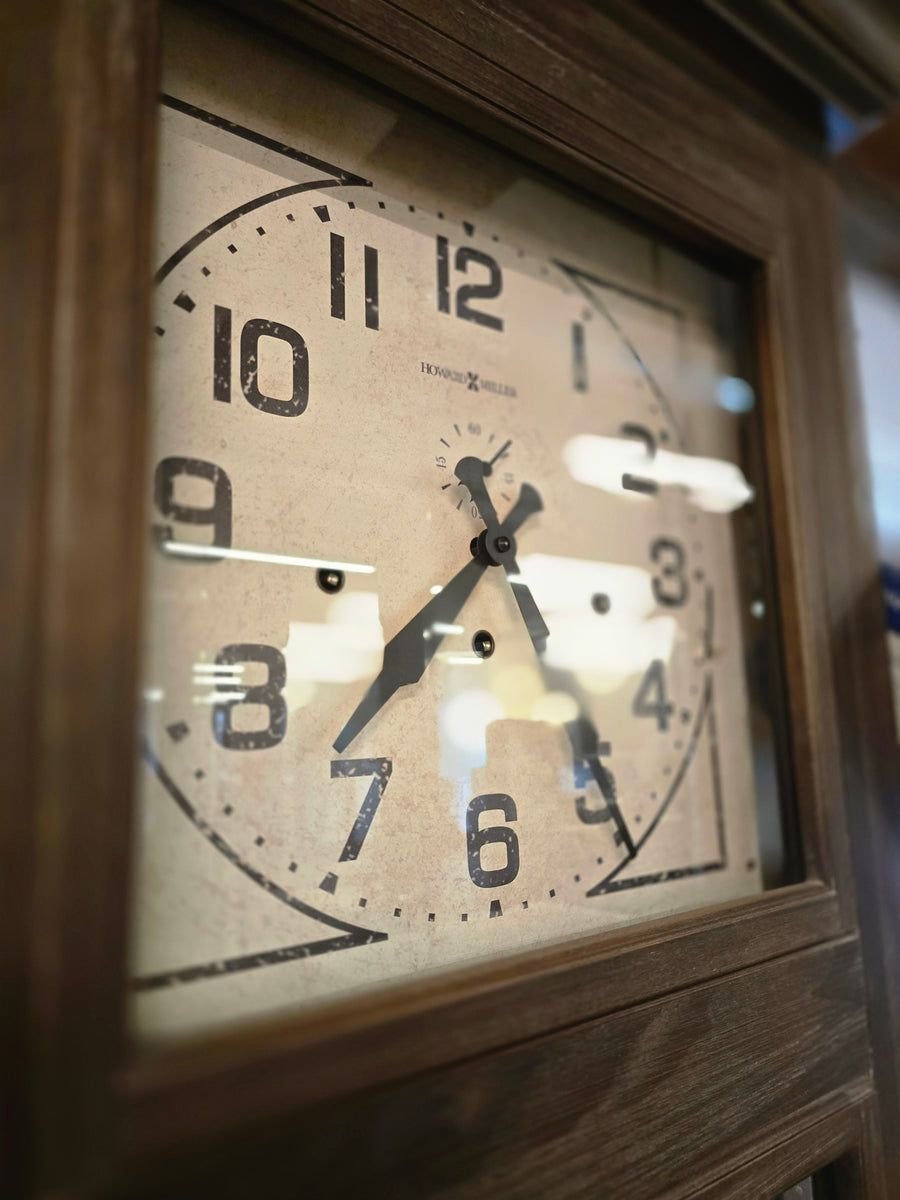 Living room idea with the Howard Miller 611264 Davidson Floor Clock (Showroom Display), Howard Miller