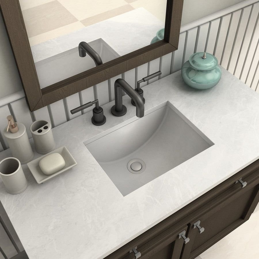Bathroom idea with the ZLINE El Dorado Widespread Bath Faucet in Matte Black (ELD-BF-MB), ZLINE Kitchen and Bath