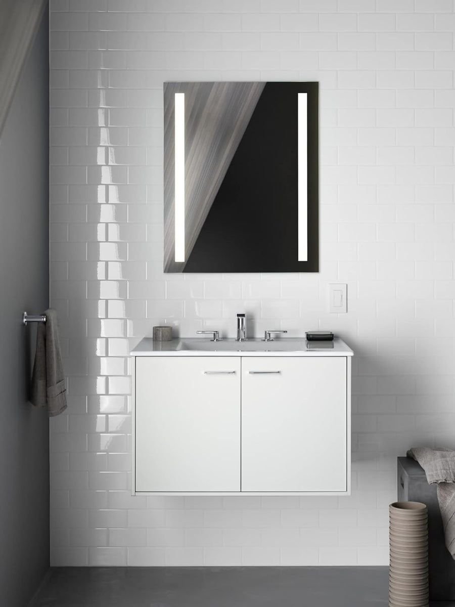 Bathroom idea with the KOHLER Verdera 24" x 30" Lighted Single-Door Medicine Cabinet with Out, Kohler