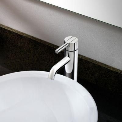 Bathroom idea with the Contempra Single Control Vessel Bathroom Faucet in Polished Chrome, Pfister