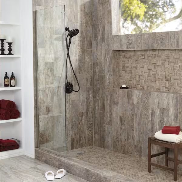 Kitchen idea with the Montagna Rustic Bay 6 in. x 24 in. Glazed Porcelain Floor and Wall Til, Marazzi