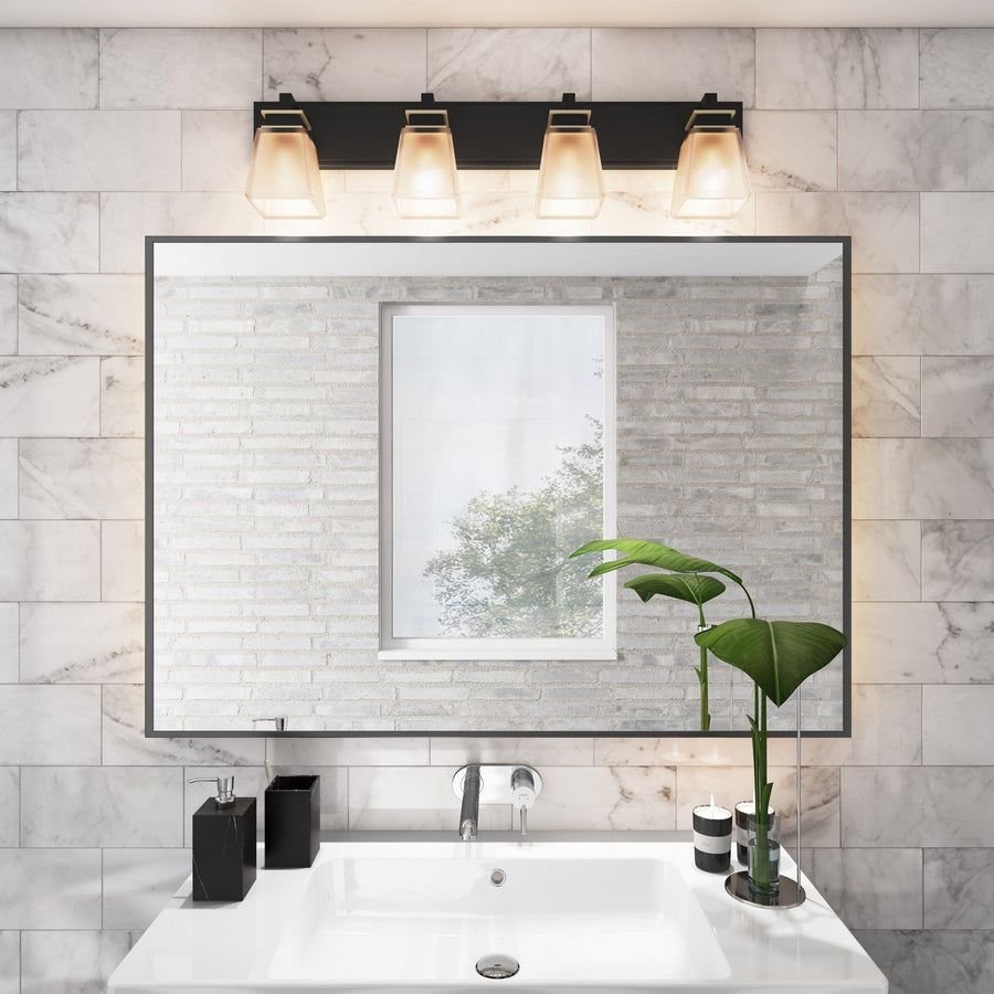 Bathroom idea with the Eastwood Bathroom Vanity Light, Artcraft