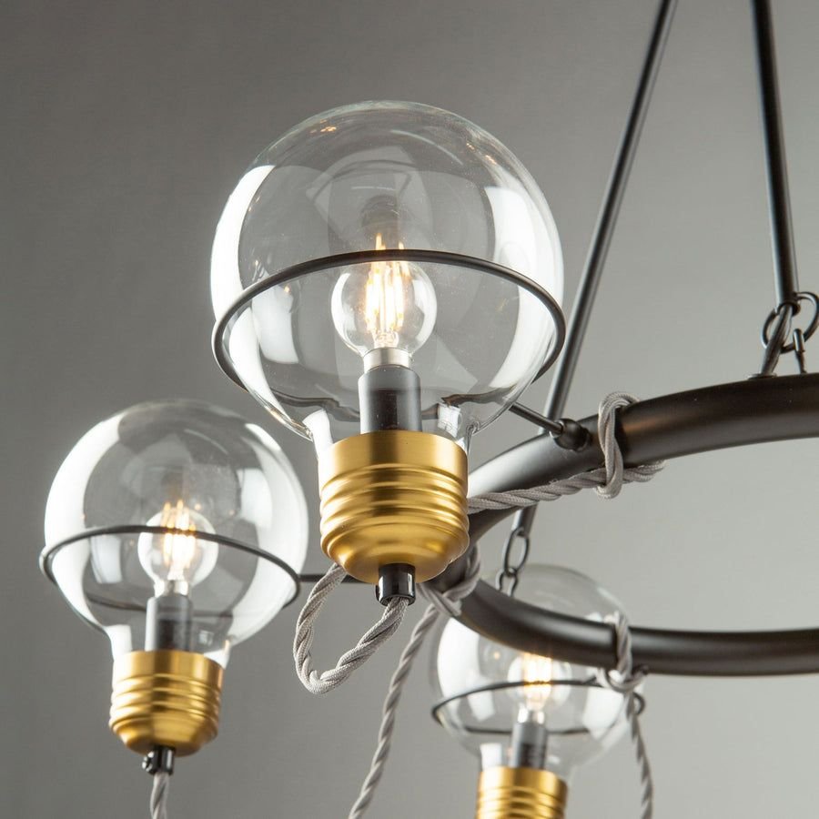 Living room idea with the Martina Chandelier, Artcraft