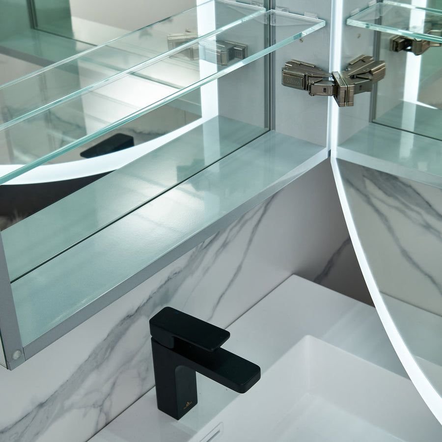 Bathroom idea with the Blossom Castor 24X38 Right LED Medicine Cabinet, Blossom