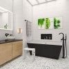 Bathroom idea with the 24" x 32" Single Door LED Light Medicine Cabinet, ALFI