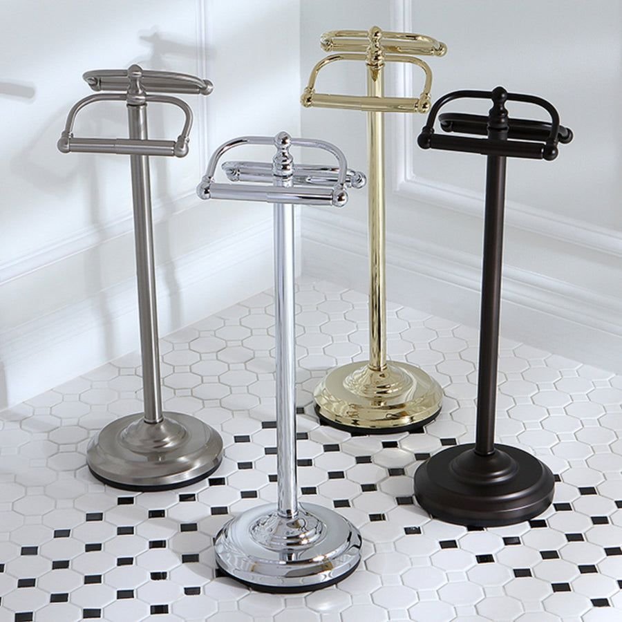 Bathroom idea with the Vintage CC2201 Freestanding Double Roll Toilet Paper Holder, Polished, Kingston Brass