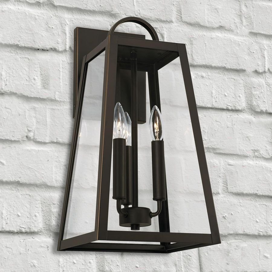 Outdoor idea with the Capital Lighting 943732OZ Leighton 3 Light Outdoor Wall Lantern Oiled, Capital Lighting