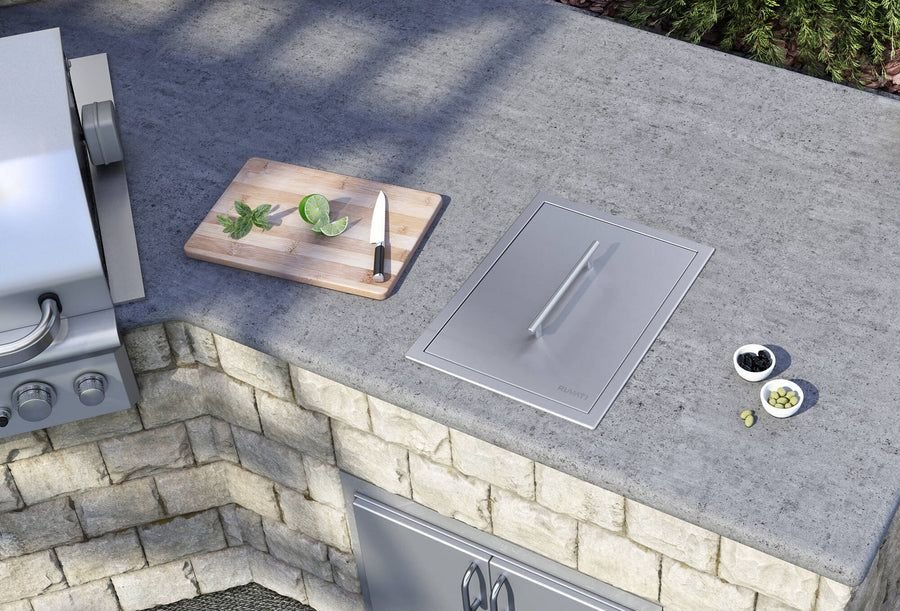 Outdoor idea with the Ruvati Insulated Ice Chest Sink 15 x 20 inch Outdoor BBQ Marine Grade, Ruvati