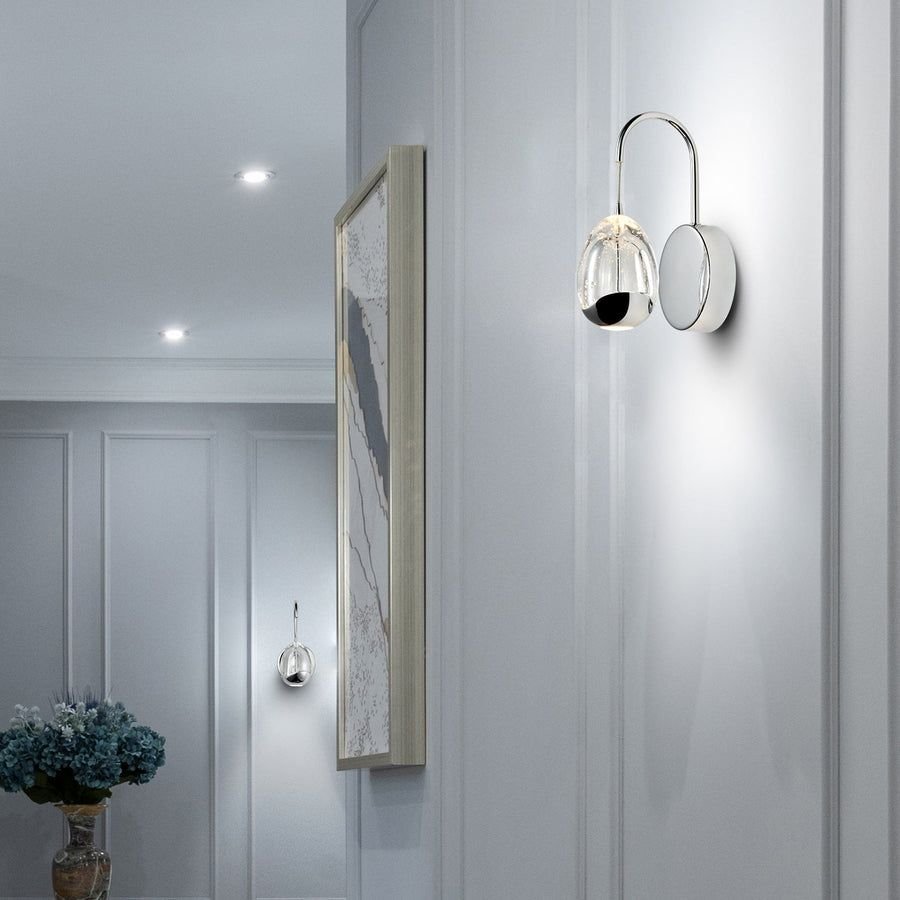 Bathroom idea with the VONN Artisan Venezia VAW1201CH 5" Integrated LED ETL Certified Wall Sc, VONN