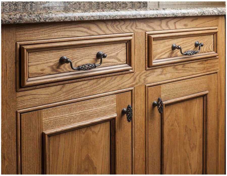 Kitchen idea with the Jeffrey Alexander 749-96B-DACM 96 mm Center-to-Center Gun Metal Birdca, Jeffrey Alexander