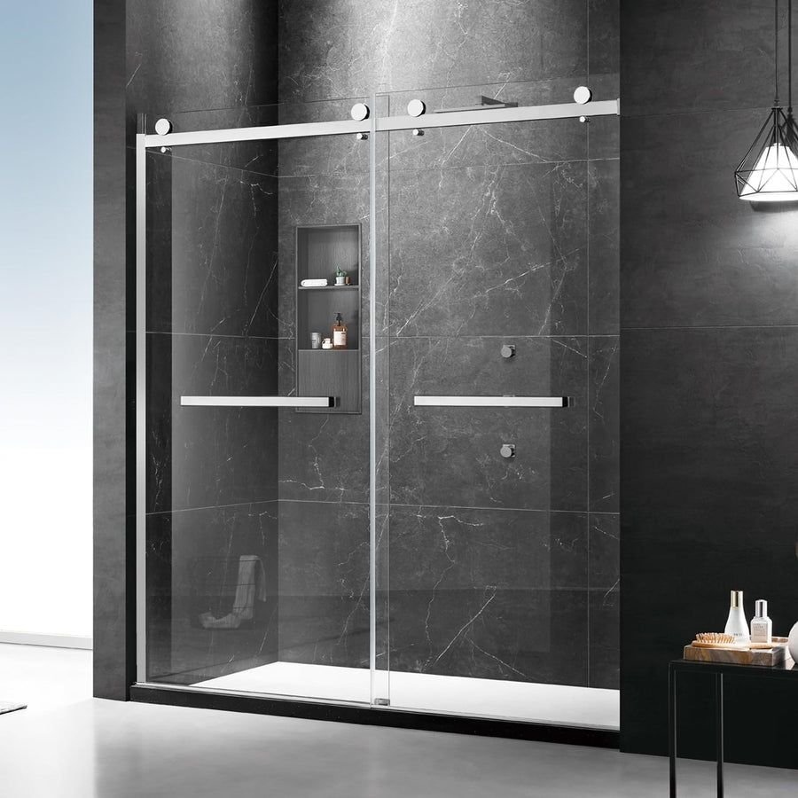 Bathroom idea with the Double Sliding Shower Door, 60 in.W x 74 in.H Framed Shower Door 5/16", MoSweet