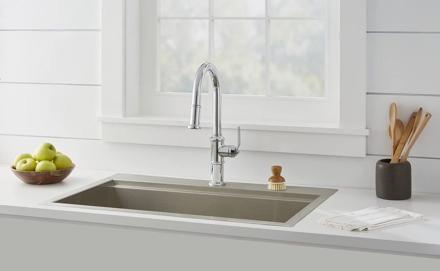 Kitchen idea with the Kinzie® Single Handle Pull Down Kitchen Faucet, Gerber