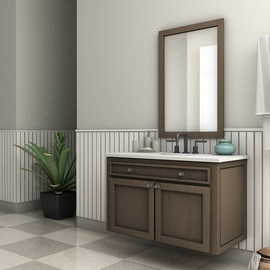 Bathroom idea with the ZLINE El Dorado Widespread Bath Faucet in Matte Black (ELD-BF-MB), ZLINE Kitchen and Bath