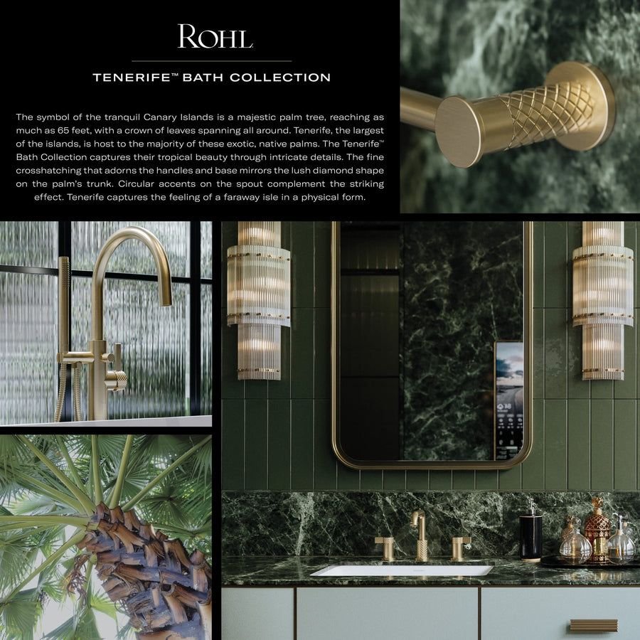 Bathroom idea with the ROHL TE08D3LMMB Tenerife™ Widespread Lavatory Faucet With C-Spout, Rohl