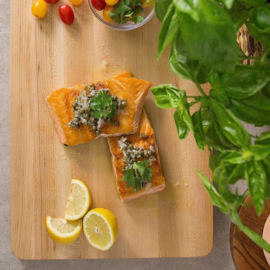 Kitchen idea with the John Boos Chop-N-Slice Maple Wood Cutting Board for Kitchen Prep, 1" T, John Boos