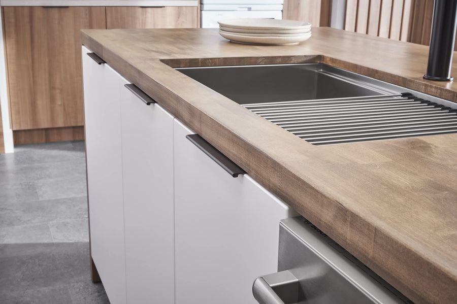 Kitchen idea with the Elements A500-10PC 10" Overall Length Polished Chrome Edgefield Cabine, Elements