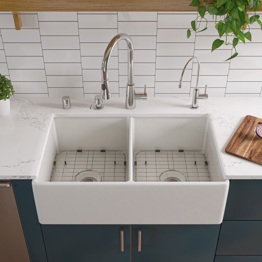 Kitchen idea with the ALFI brand AB2034-PSS Solid Polished Stainless Steel Pull Down Single, ALFI