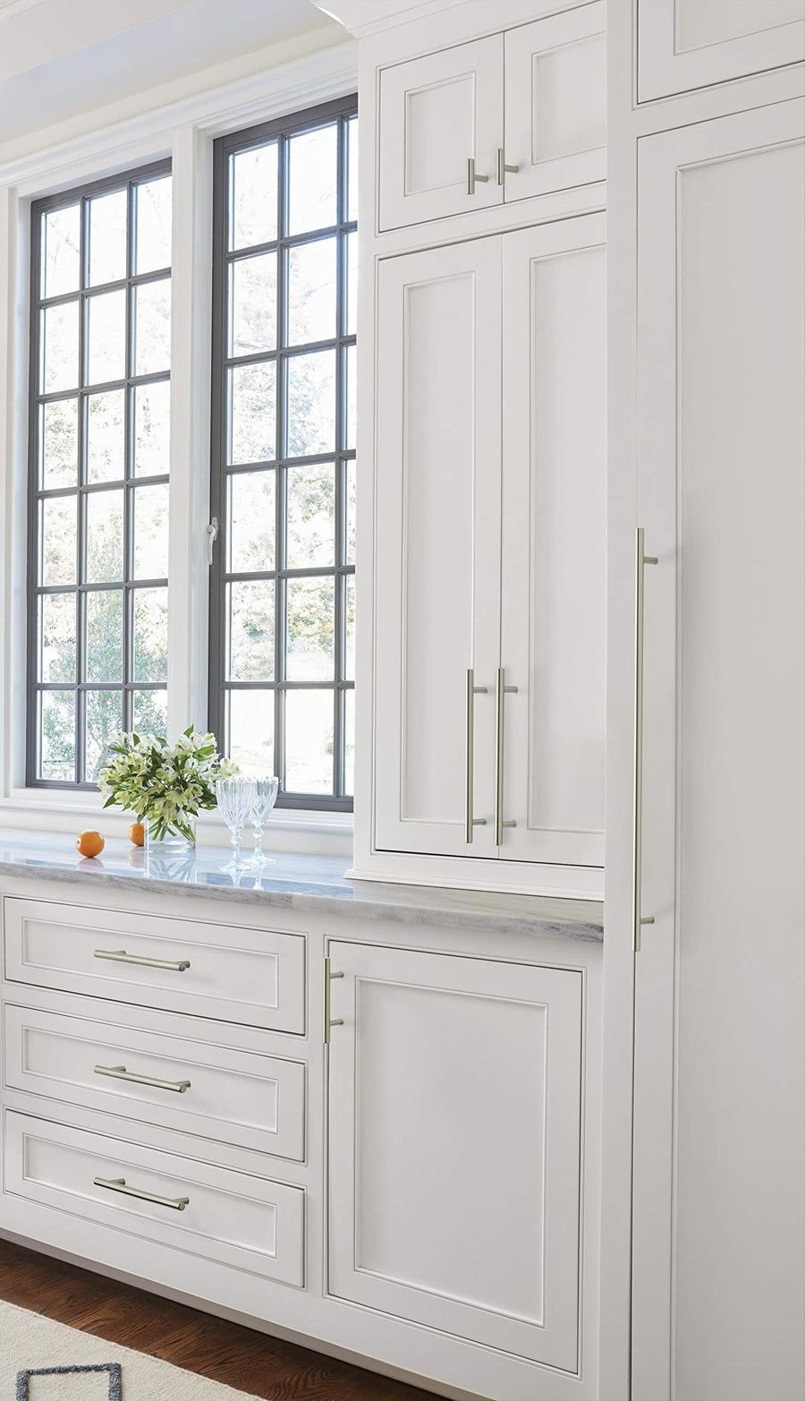 Kitchen idea with the Amerock Cabinet Pull Sterling Nickel 3 inch (76 mm) Center to Center B, Amerock