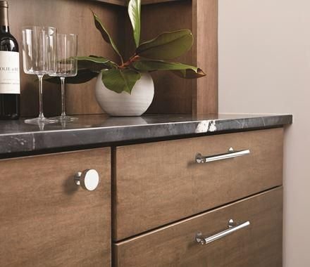 Kitchen idea with the Amerock Cabinet Knob Polished Chrome 1-1/4 inch (32 mm) Diameter Radiu, Amerock