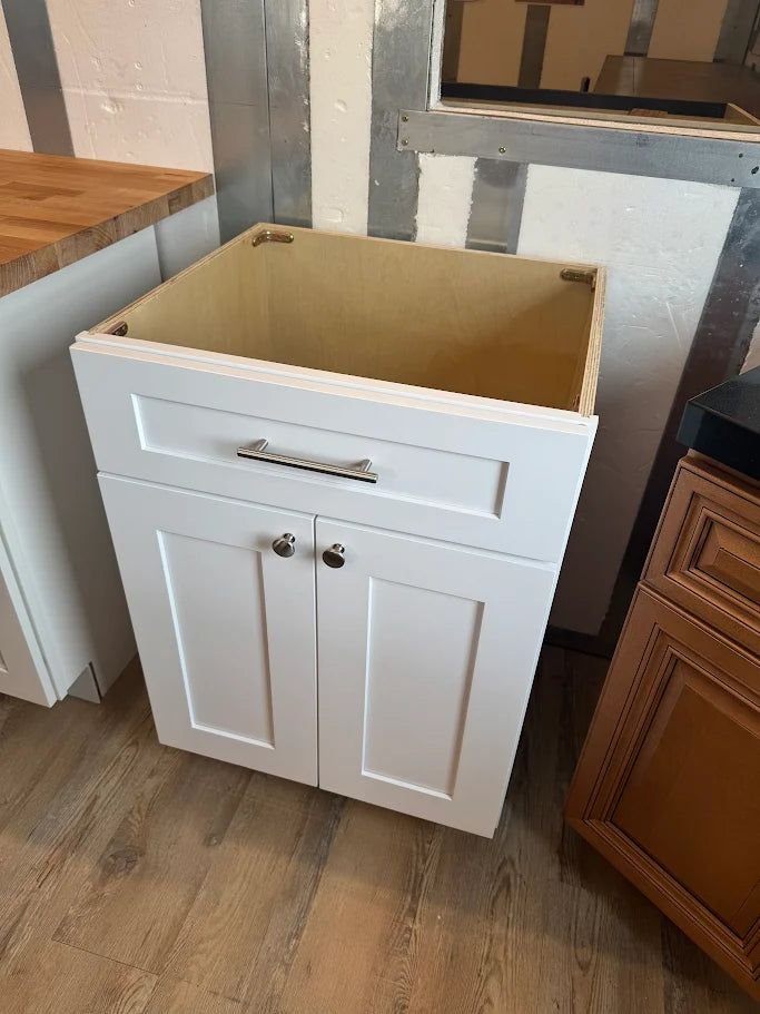 Bathroom idea with the 24" white cab tec, PoshHaus