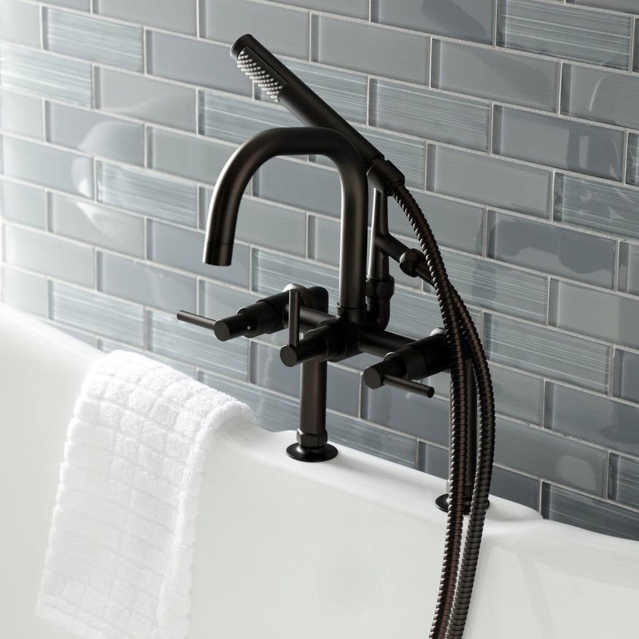Bathroom idea with the Concord AE8405DL Deck Mount Clawfoot Tub Faucet, Oil Rubbed Bronze, Kingston Brass