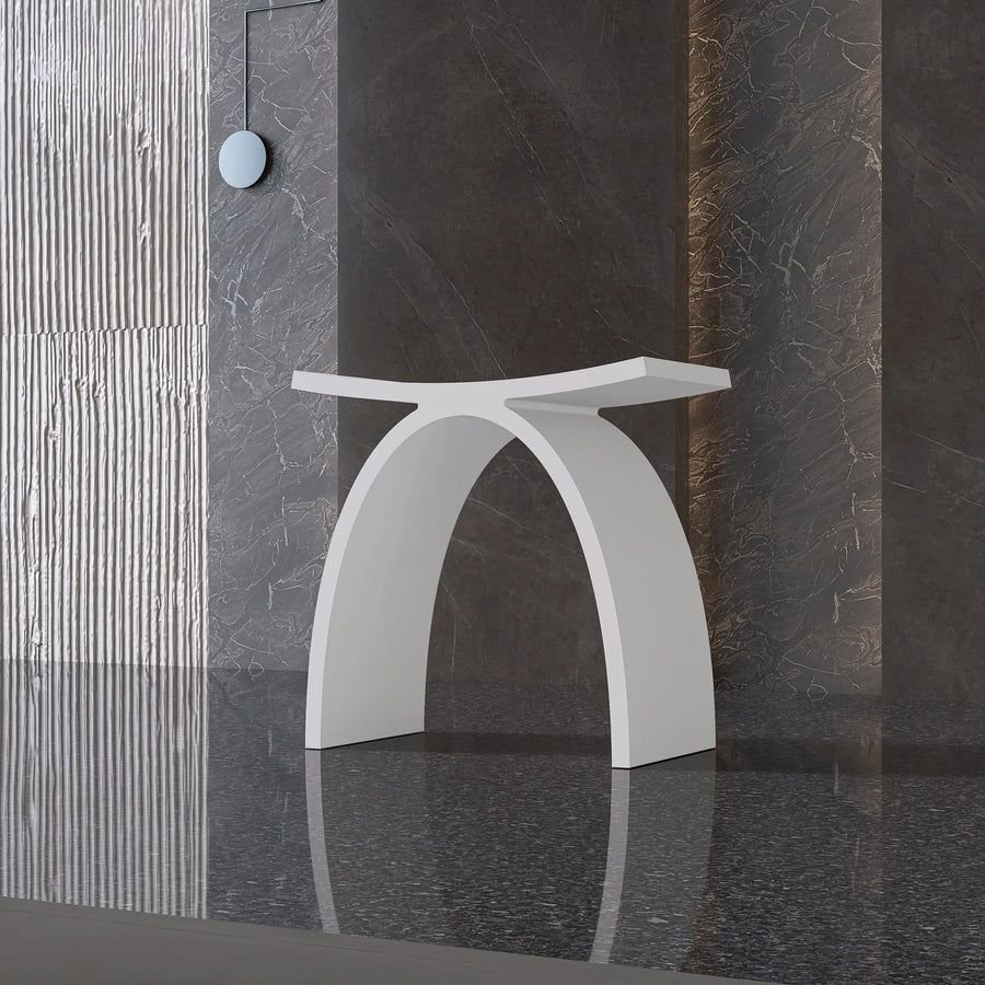 Bathroom idea with the New England Home Goods Freestanding Shower Seat Solid Surface Shower S, New England Home Goods