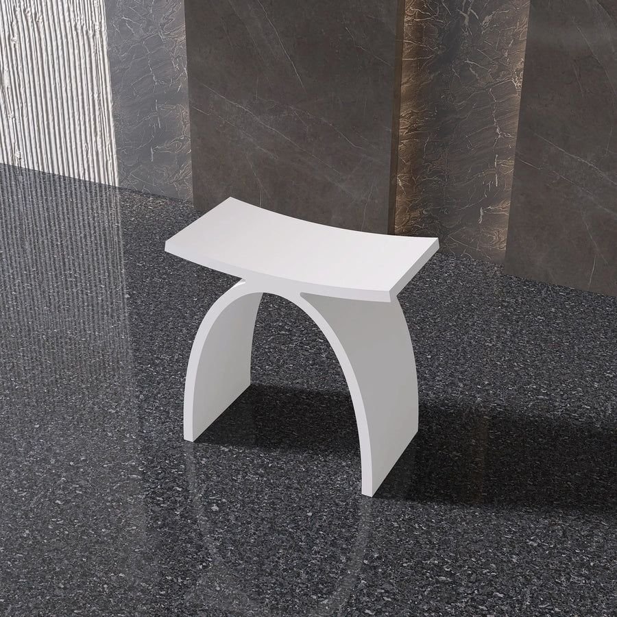 Bathroom idea with the New England Home Goods Freestanding Shower Seat Solid Surface Shower S, New England Home Goods