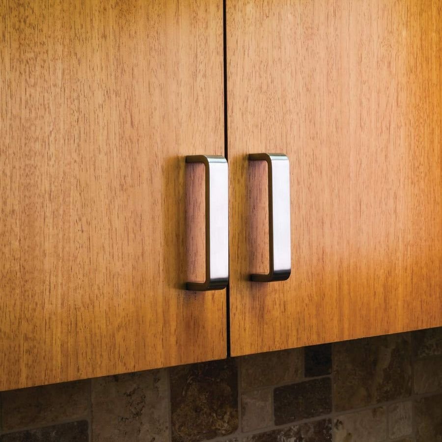 Kitchen idea with the Elements 193-160MB 160 mm Center-to-Center Matte Black Square Asher Ca, Elements