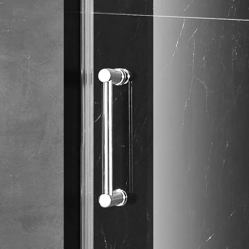 Bathroom idea with the Elegant 60'' * 70'' Frameless Shower Door Hardware Finish in Brushed N, MoSweet