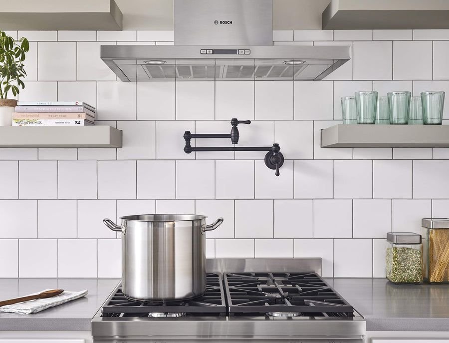 Kitchen idea with the Opulence® Wall Mount Pot Filler, Gerber