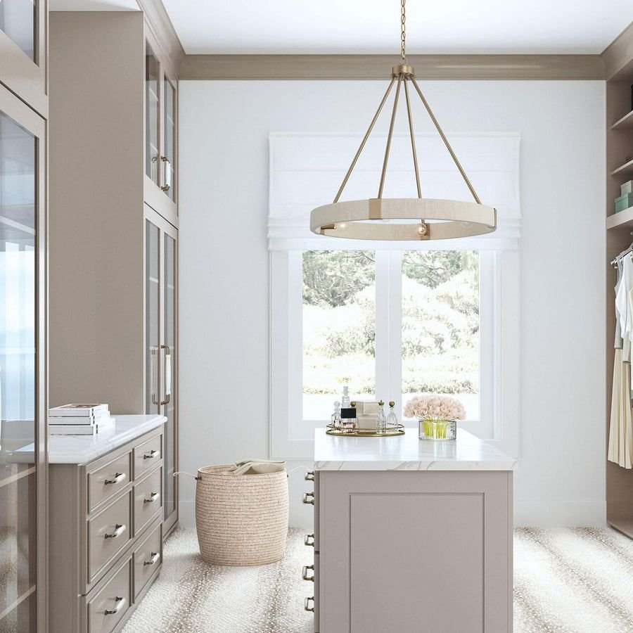 Living room idea with the Capital Lighting 449841MA Delaney 4 Light Chandelier Matte Brass, Capital Lighting