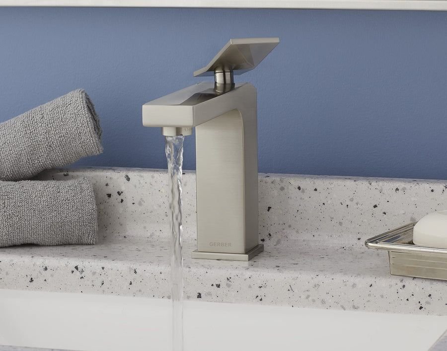 Bathroom idea with the Avian® Single Handle Bathroom Faucet with Metal Touch-Down Drain, Gerber