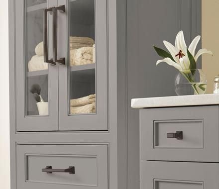 Kitchen idea with the Amerock Cabinet Knob Black Bronze 1-1/4 inch (32 mm) Length Mulholland, Amerock