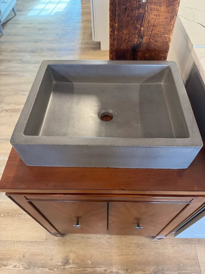 Bathroom idea with the Avanity Brentwood 25" Vanity, New Walnut w/ Native Trails Nipomo Slat, Showroom