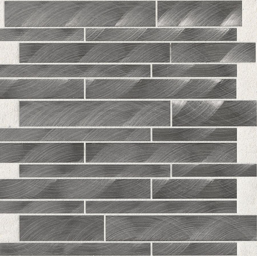 Tile idea with the Daltile Structure Gunmetal Random Interlocking Satin Mosaic Tile, Daltile