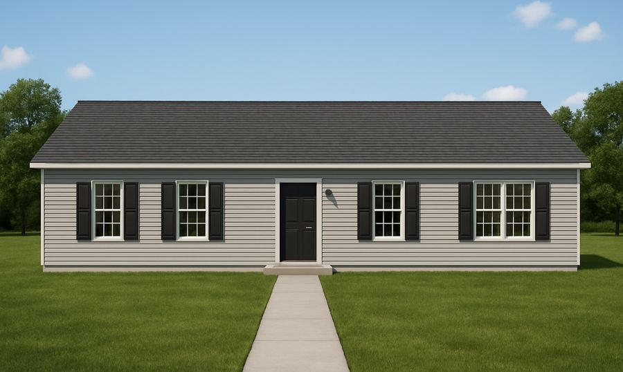 Bathroom idea with the abodeMOD "theJONES" ABODEMOD1876 3 Bedroom(s), 2 Bath(s) w/Garage 1876, Abode Mod